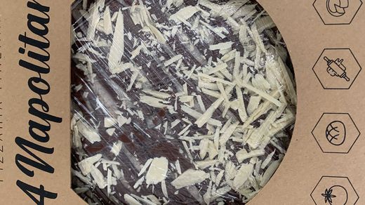 chocolate meio amargo e chocolate branco vegano 35cm