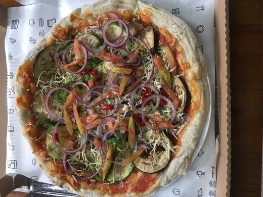 Pizza vegetariana vegana grande 35cm