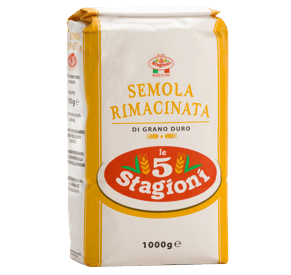 Farinha Italiana Le 5 Stagioni Tipo Sêmola Grano Duro Rimacinata 1Kg
